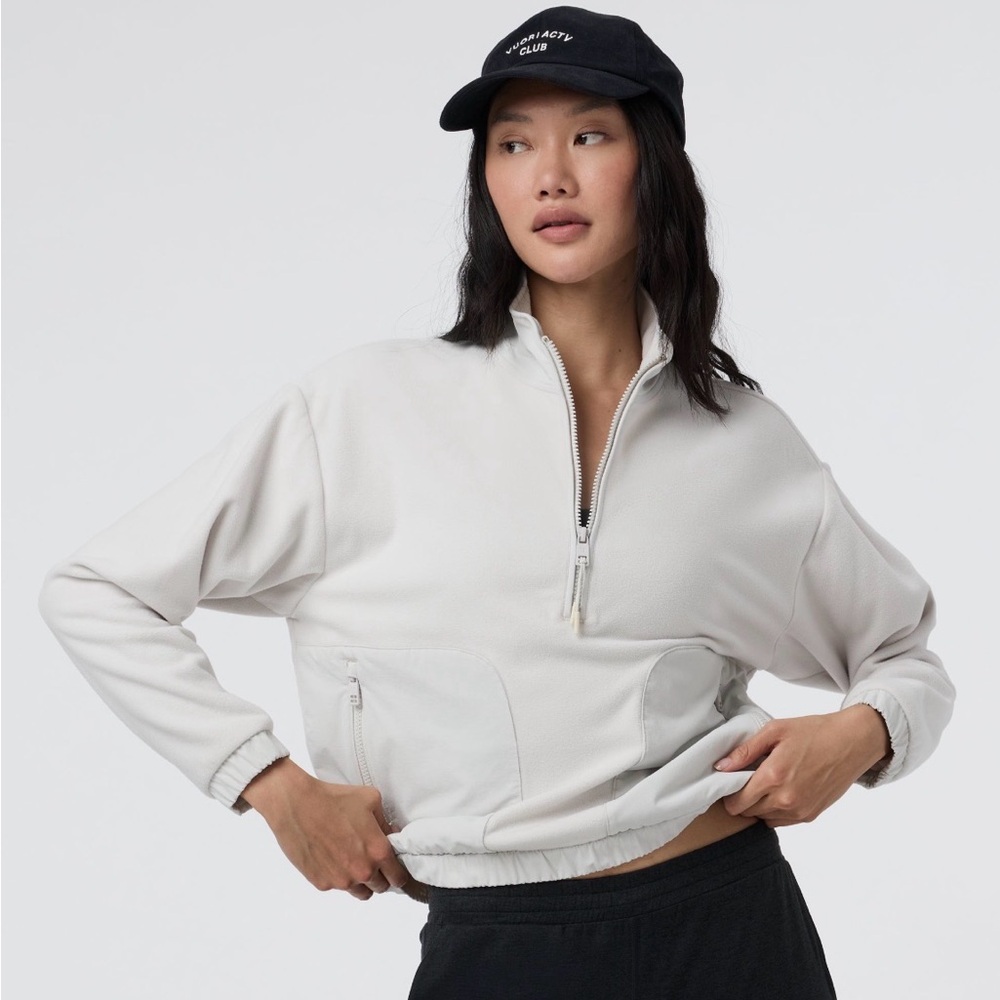 Vuori Aspen half zip small grey
